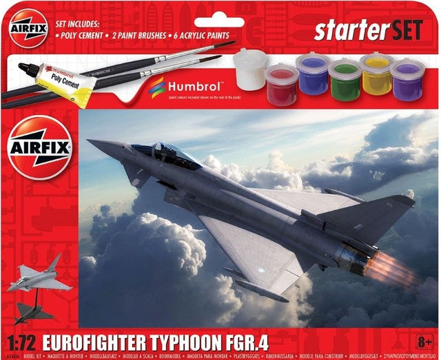 Eurofighter Typhoon FGR4 Large Starter Set w/paint & glue 1/72 Airfix