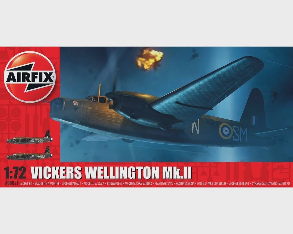 Airfix 1/72 Vickers Wellington Mk II Bomber - ARX8021
