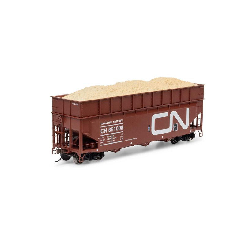 HO ATH 40' Wood Chip Hopper w/Load, CN #861008