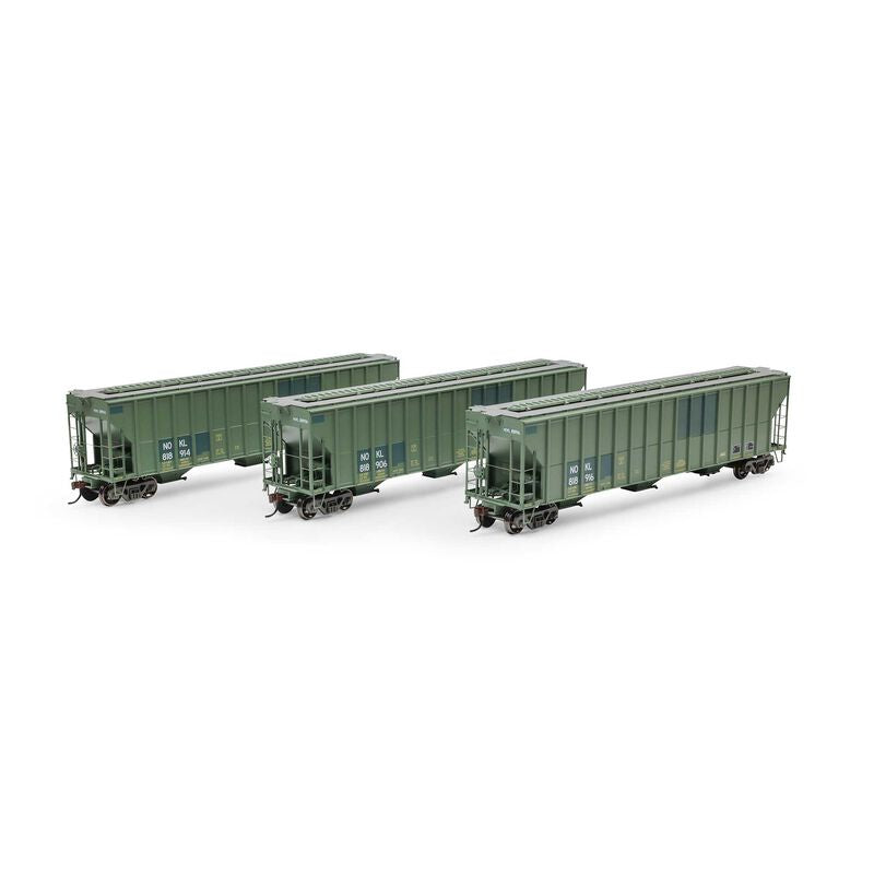 HO ATH FMC 4700 Covered Hopper, NOKL Primed For Grime 'Ex-CNW' #818906/818914/818916 (3)