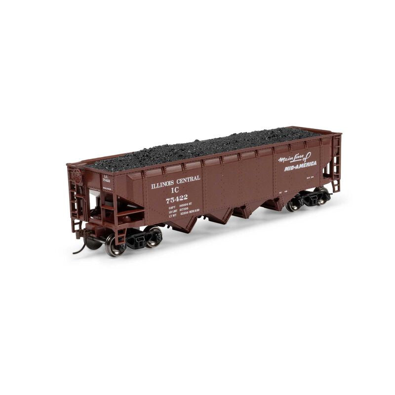 HO ATH 40' 4-Bay Offset Hopper w/Load, IC #75422
