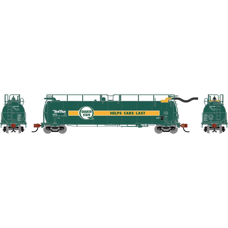 Athean N TankTrain Intermediate, GATX Quaker State Unnumbered