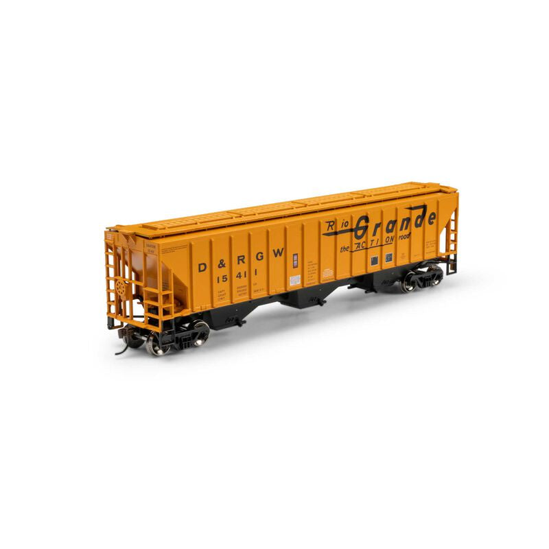 Athearn HO PS 4740 Covered Hopper, DRGW #15411