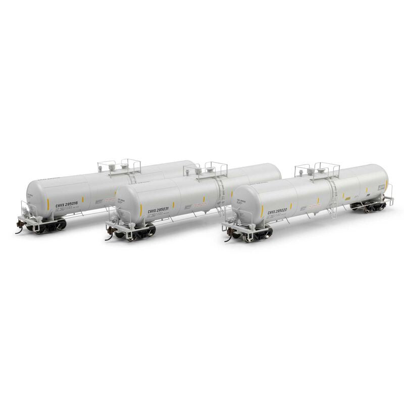 Athearn HO 30K Ethanol Tank Car, CHVX #295016/295020/295031 (3)