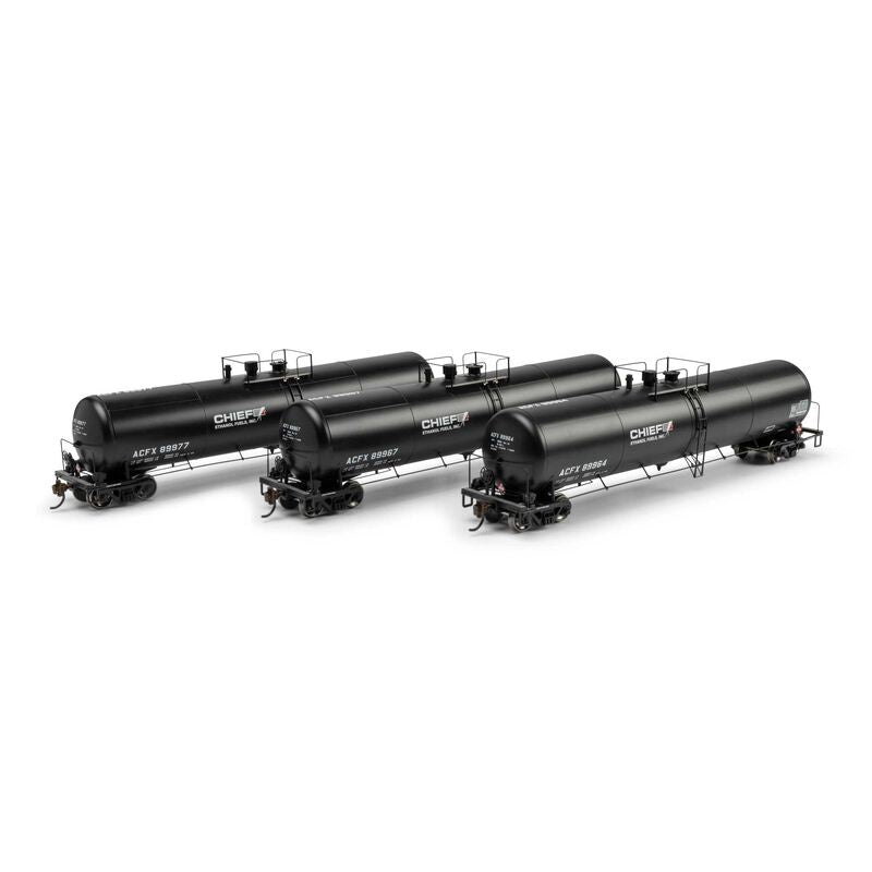 Athearn HO 30K Ethanol Tank Car, ACFX #89964/89967/89977 (3)