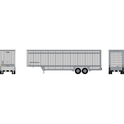 Athearn HO 40' Drop Sill Trailer, UPSZ #87986