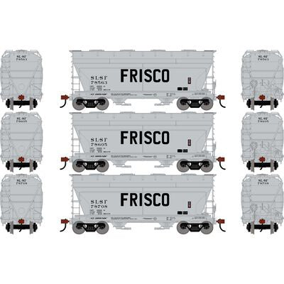 Athearn HO ACF 2970 Covered Hopper, SLSF #78563/78605/78708 (3)