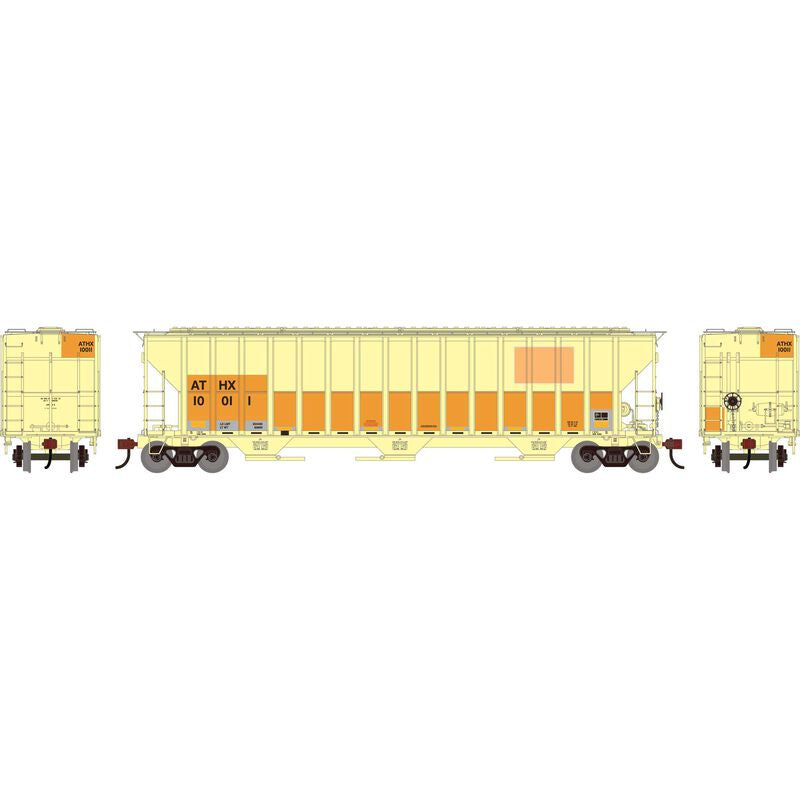 Athearn HO FMC 4700 Covered Hopper, Primed For Grime ATHX 'Ex-CNW' #10011