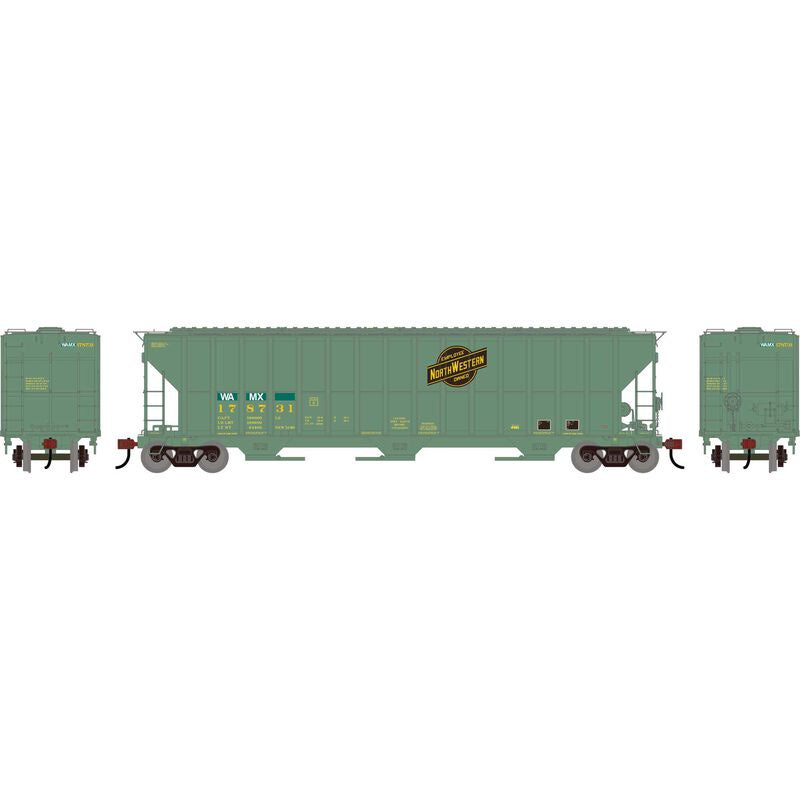 Athearn HO FMC 4700 Covered Hopper, Primed For Grime WAMX #178731
