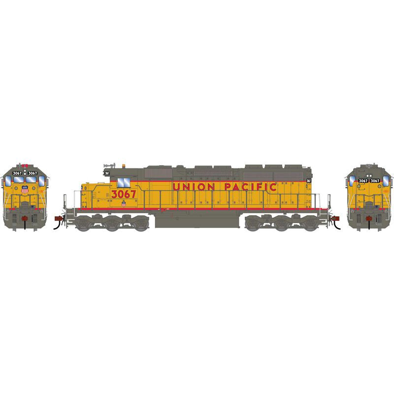 Athearn HO SD40 Locomotive, Union Pacific (UP) #3067