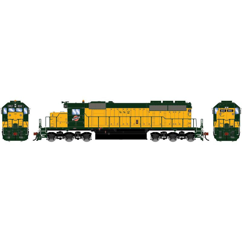Athearn HO SD40 Locomotive w/DCC & Sound, Chicago & North Western (C&NW) #882