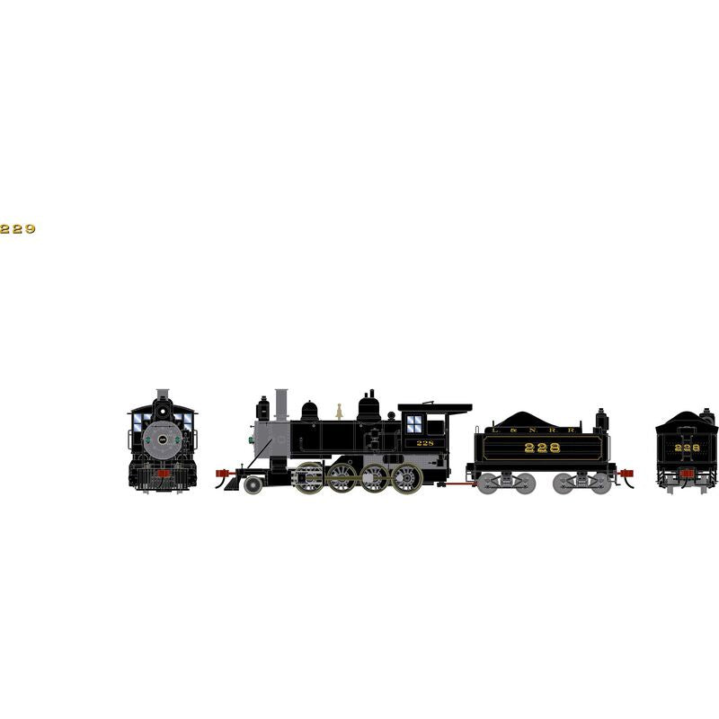 Athearn HO 2-8-0 Steam Locomotive w/DCC & Sound, Louisville & Nashville (L&N) #228
