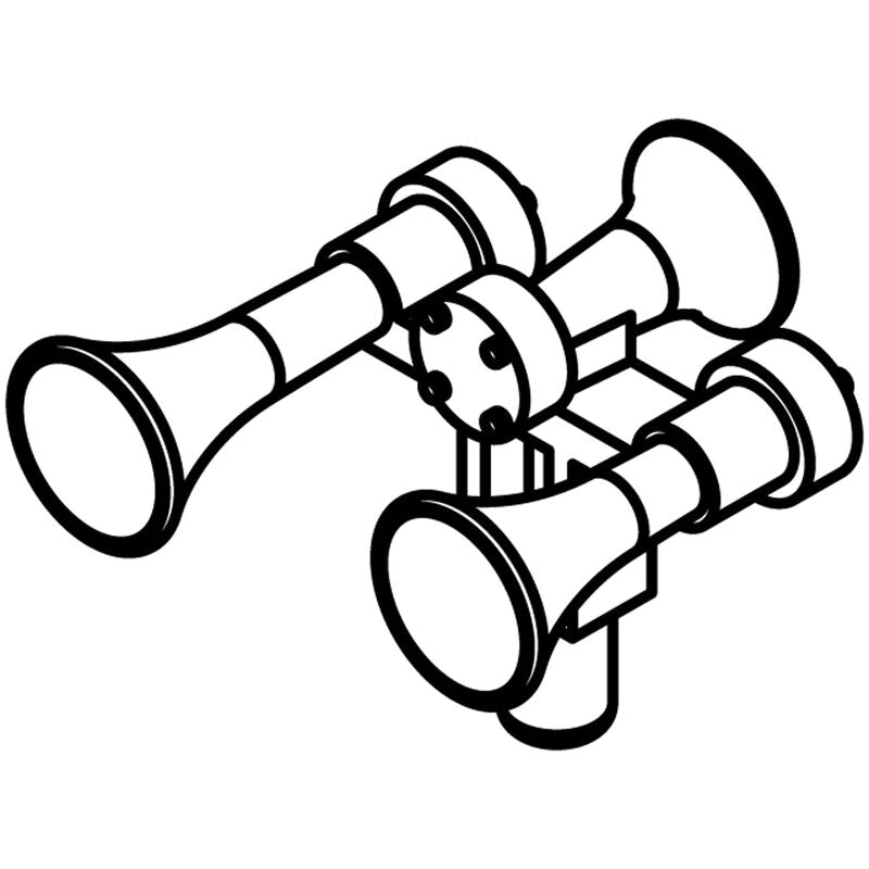 Athearn HO Nathan Air Chime K3LA,3-Chime Square Bracket(3) - ATH01120