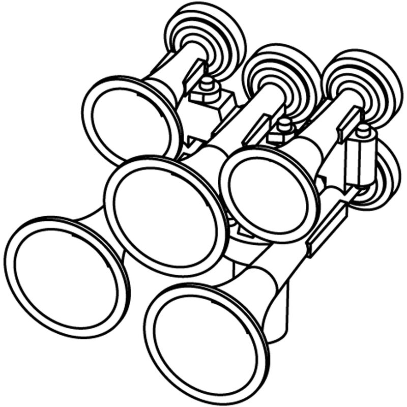 Athearn HO Nathan P-5 All Forward (3) - ATH01203