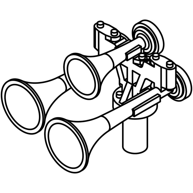 Athearn HO Nathan P-3 All Chimes Forward (3) - ATH01208
