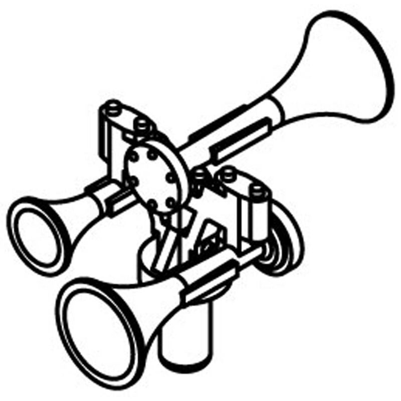 Athearn HO Horn, Nathan P-3 (3) - ATH02033