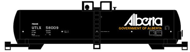 Athearn N RTC 20,900-Gallon Tank, UTLX/Alberta #58020 - ATH10243