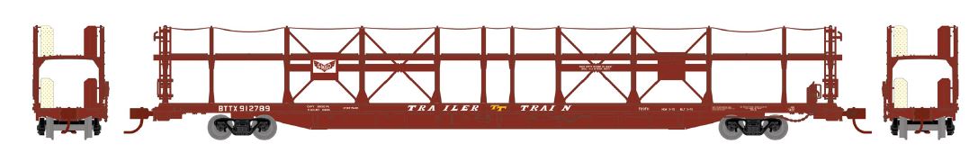 Athearn N F89-F Bi-Level Auto Rack, GM&O #912789 - ATH14437