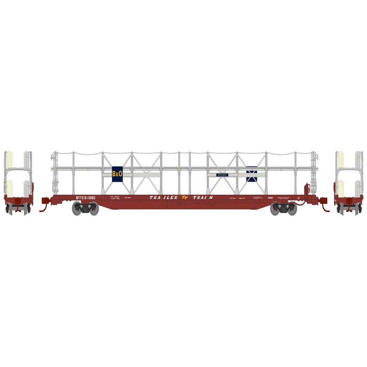 Athearn N F89-F Bi-Level Auto Rack, B&O #911880 - ATH14472