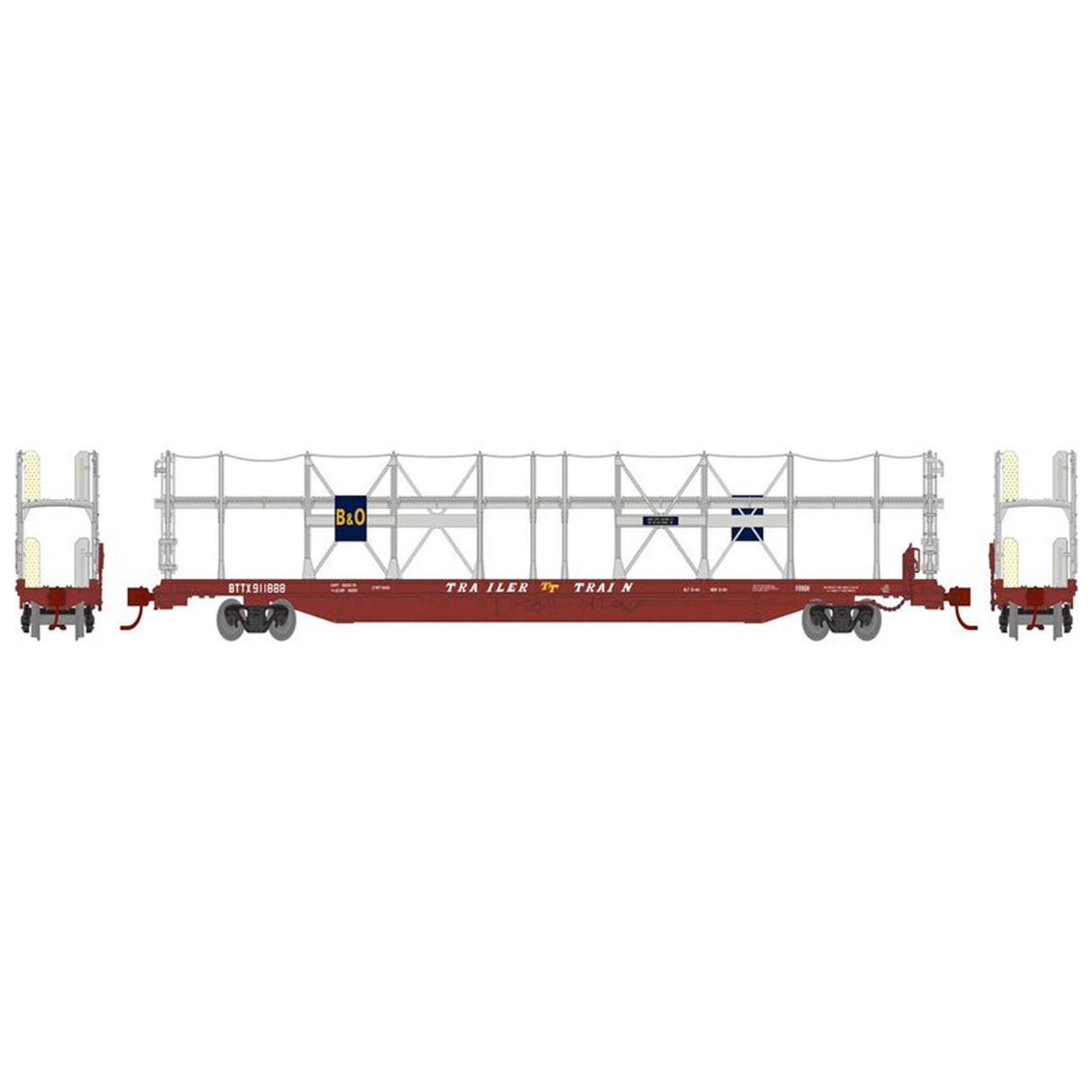 Athearn N F89-F Bi-Level Auto Rack, B&O #911888 - ATH14473