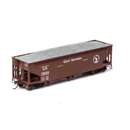 Athearn HO RTR 40' Offset Ballast Hopper w/Load, GN #78036 - ATH14518