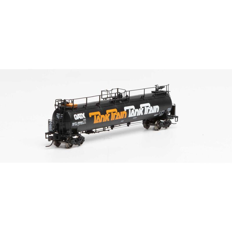 Athearn N TankTrain Intermediate,GATX/Orange Letter #48668 - ATH15047