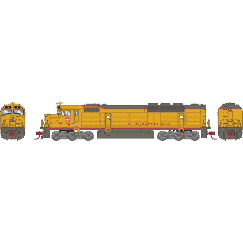 Athearn N FP45, MILW/Yellow & Gray #4 - ATH15279