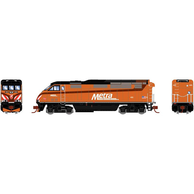 Athearn N N F59PHI w/DCC & Sound, METX #405