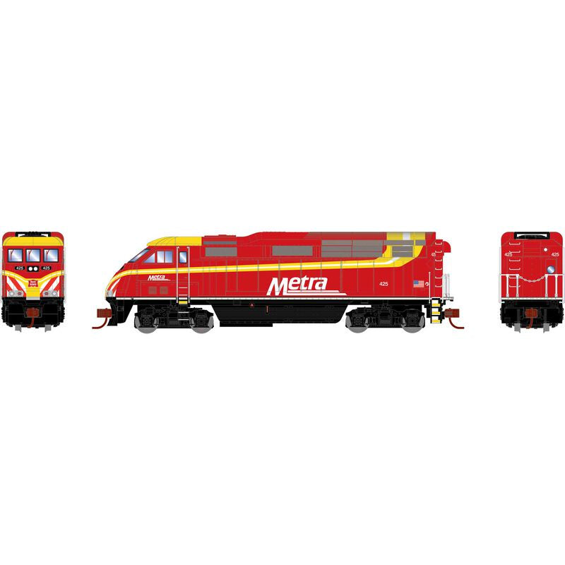 Athearn N F59PHI w/DCC & Sound, METX #425