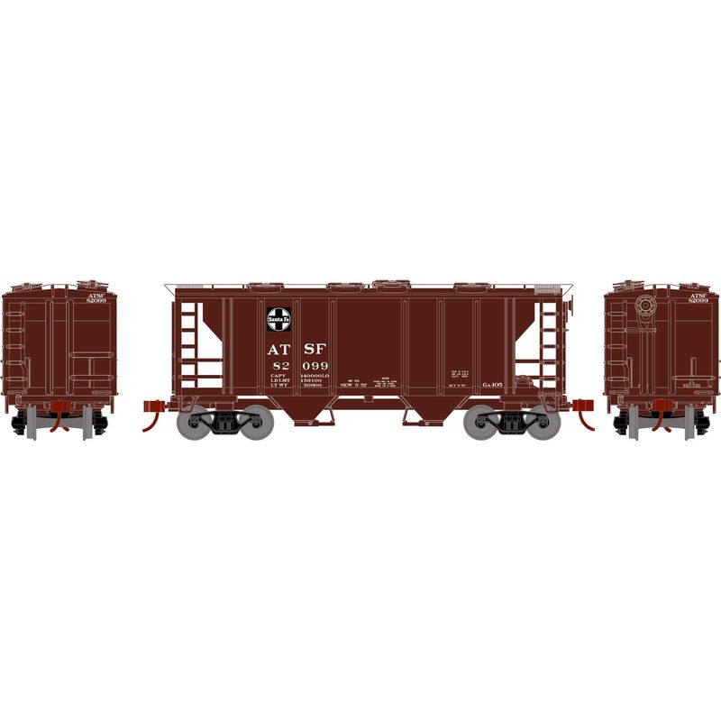 Athearn HO PS-2 2003 2-Bay Hopper, ATSF #82099
