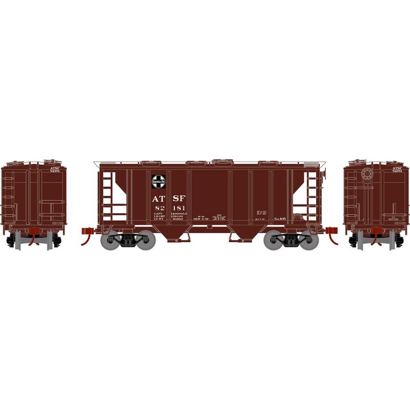 Athearn HO PS-2 2003 2-Bay Hopper, ATSF #82181