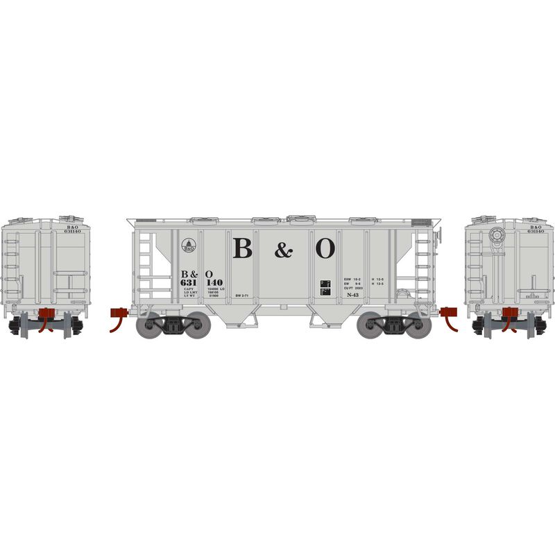 Athearn HO PS-2 2003 2-Bay Hopper, B&O #631140