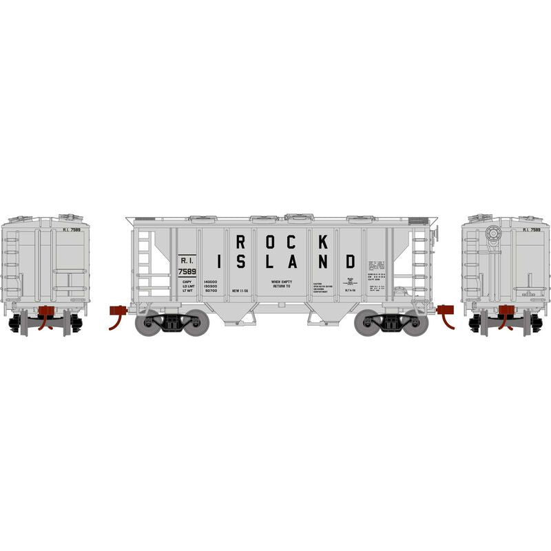 Athearn HO PS-2 2003 2-Bay Hopper, RI #7589