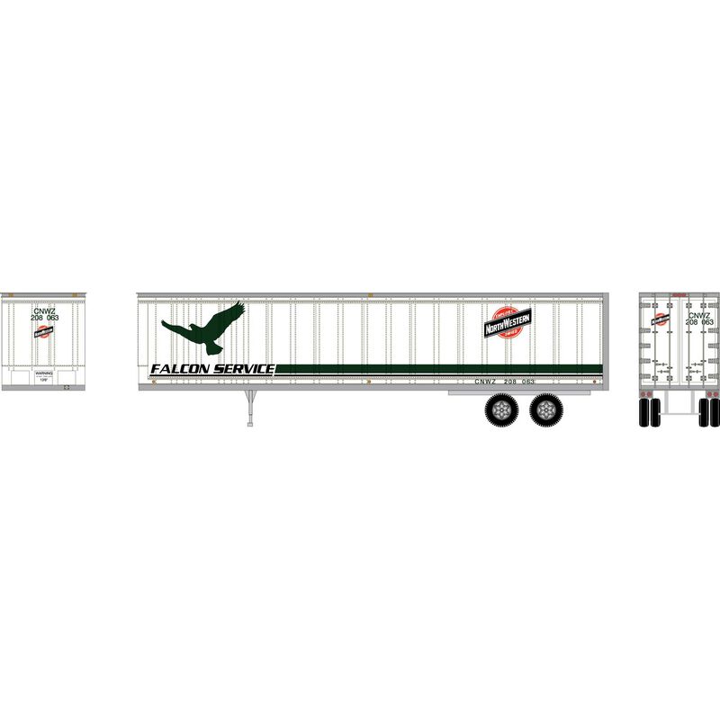 Athearn HO RTR 45' Trailer, CNWZ #208063 - ATH15518