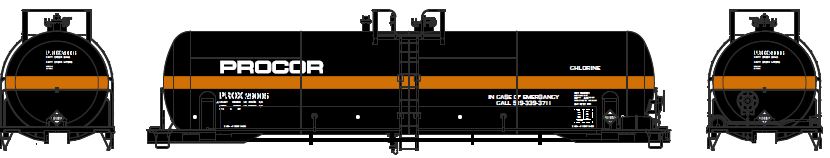 Athearn HO RTR RTC 20,900-Gallon Tank, Procor #29036 - ATH15766