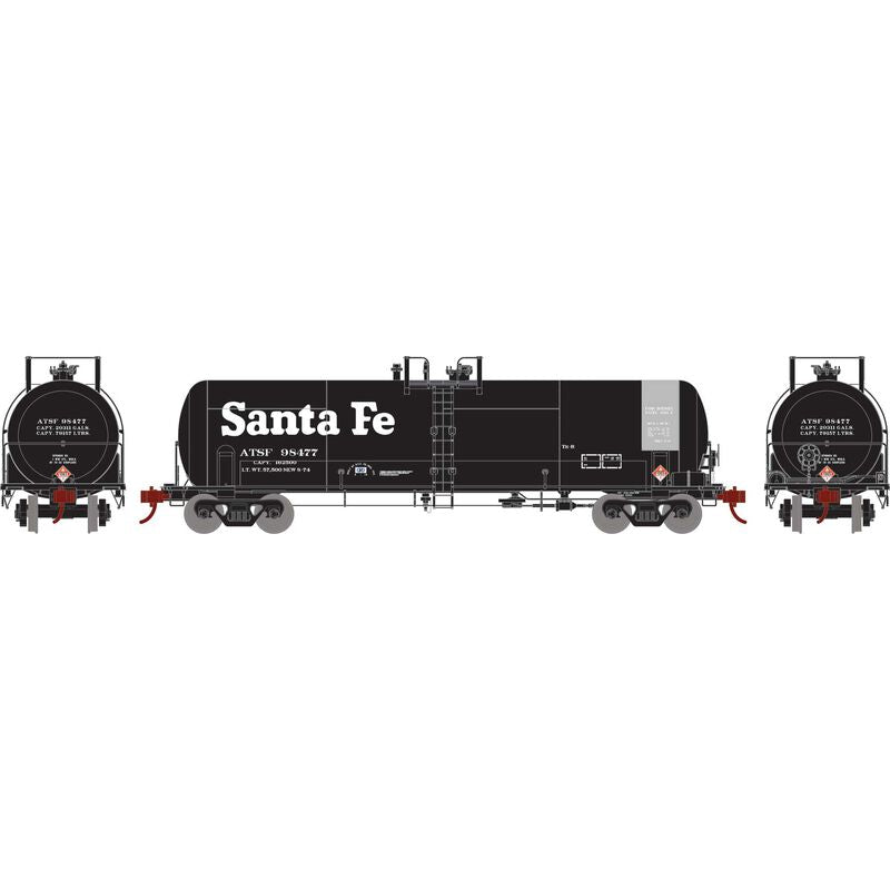 Athearn HO RTR RTC 20,900 Gallon Tank, ATSF #98477 - ATH15944