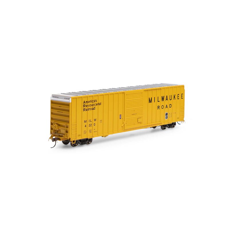 Athearn HO RTR FMC 60' Hi-Cube Ex-Post Box, MILW #4220 - ATH16116