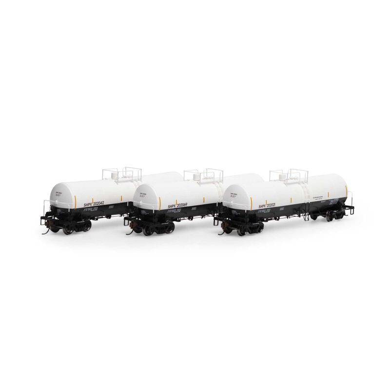 Athearn HO RTR 16,000-Gallon Clay Slurry Tank, SHPX #1 (3) - ATH16357