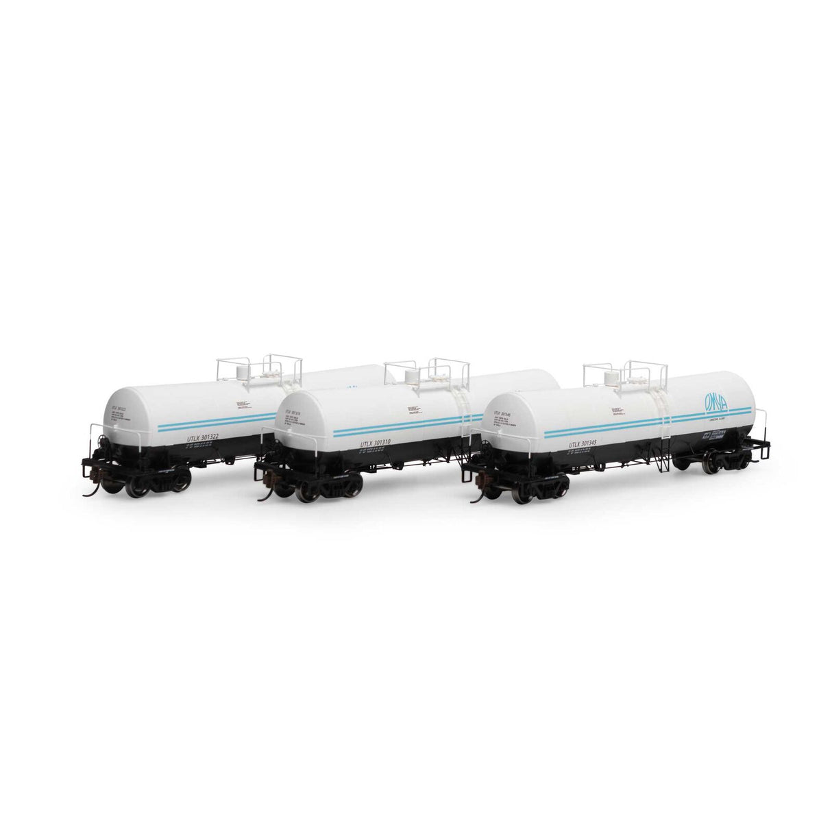 Athearn HO RTR 16,000-Gallon Clay Slurry Tank, UTLX #2 (3) - ATH16362
