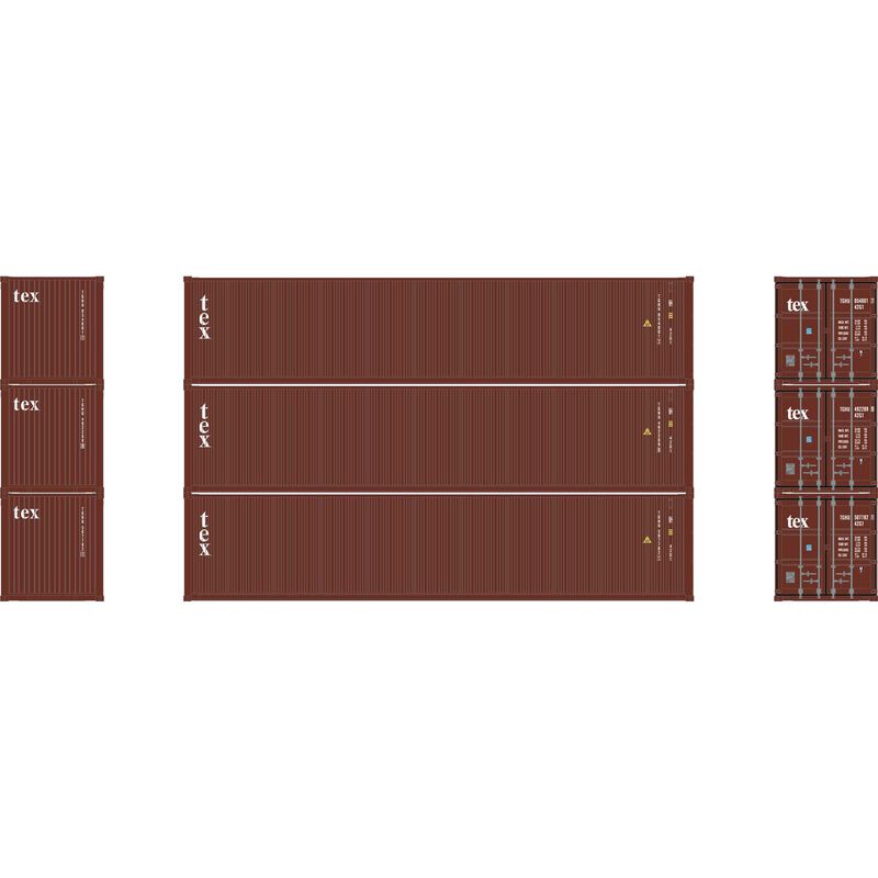 Athearn HO 40' Low Cube Container, TGHU #2 (3)