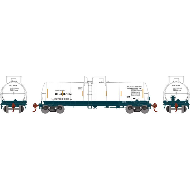 Athearn HO 16K Gal Clay Tank, UTLX #301559
