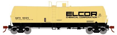 Athearn HO RTR 16,000-Gallon Tank, GATX/Elcor #92137 - ATH16660