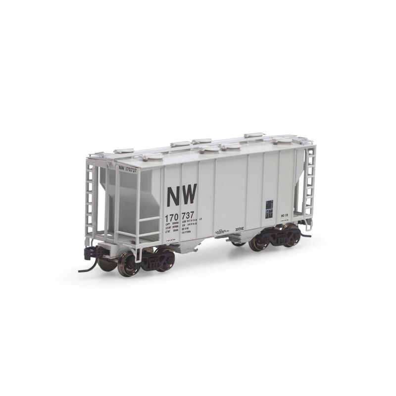 Athearn N PS-2 2600 Covered Hopper, N&W #170737 - ATH17055