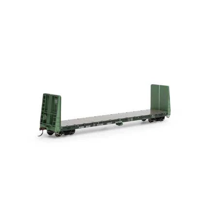 Athearn HO RTR 60' Bulkhead Flat, PGE #16021 - ATH17078