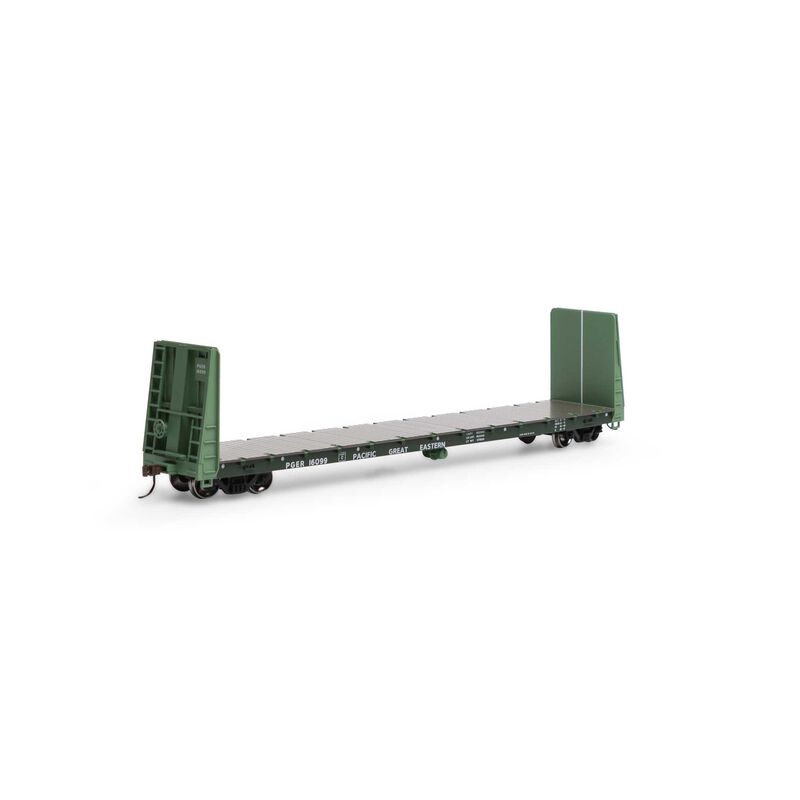 Athearn HO RTR 60' Bulkhead Flat, PGE #16099 - ATH17079