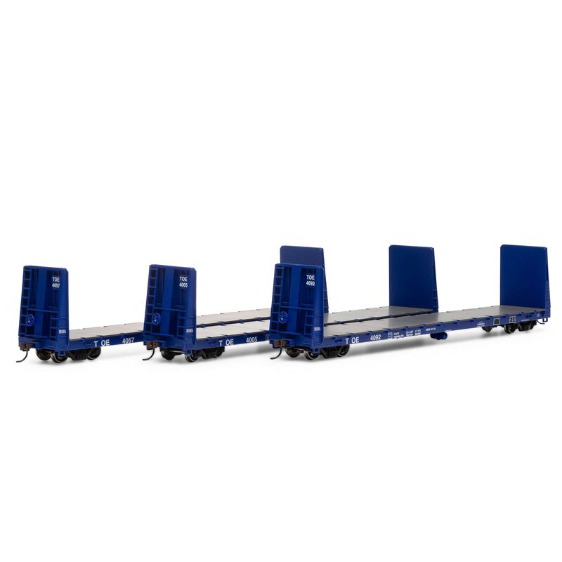 HO 60' Bulkhead Flat, TOE (3) #4005/4057/4092