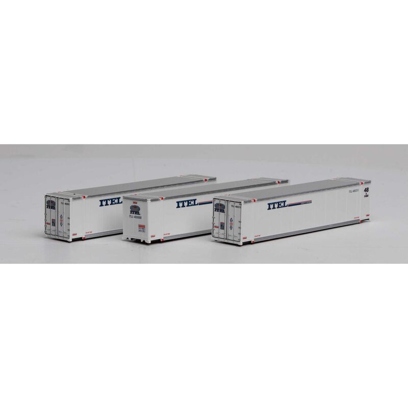 Athearn N 48' Container, ITEL #1 (3) - ATH17300