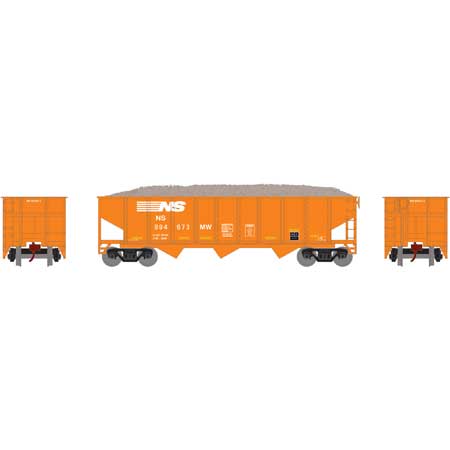 Athearn N 40' Outside Braced Hopper/Load, NS #994673MW - ATH1764