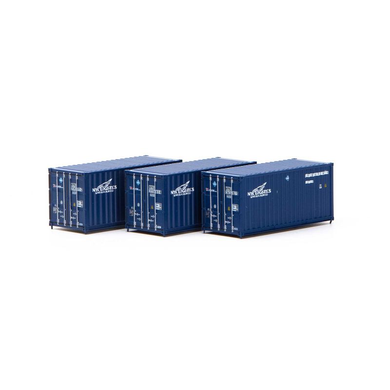 Athearn N 20' Corrugated Container, NYK (3) - ATH17724