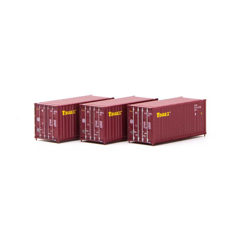 Athearn N 20' Corrugated Container, GLDU (3) - ATH17726